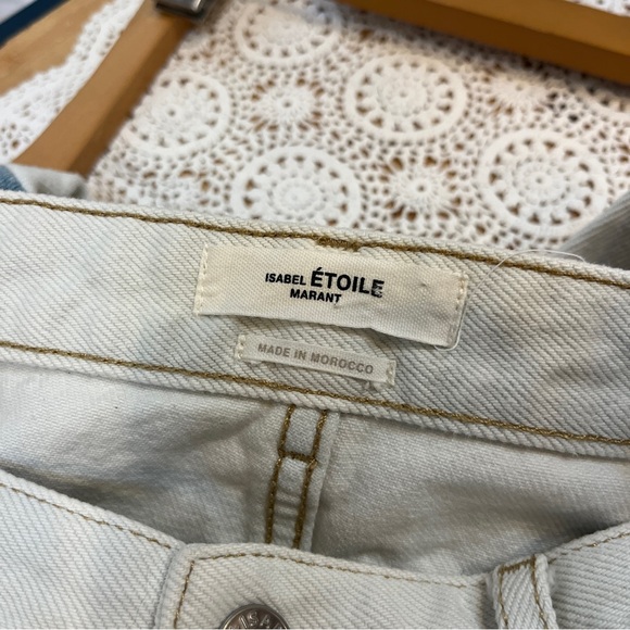 NWOT Etoile Isabel Marant Lea Patchwork Ankle Skinny Jeans Size 4 - Picture 9 of 10